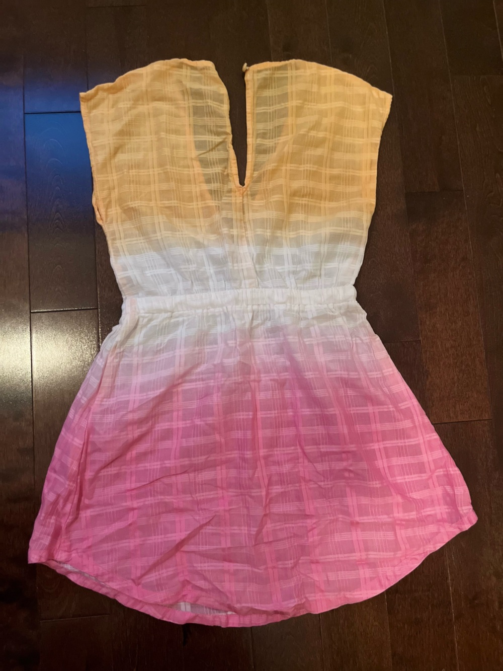 abercrombie kids Yellow White Pink Ombre Swim Coverup
